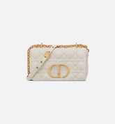 Small Caro Bag Ivory Supple Cannage Calfskin