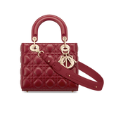 Small Lady Dior My Bag Cherry Red Cannage Lambskin