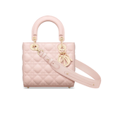 Small Lady Dior My Bag Powder Pink Cannage Lambskin