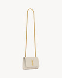 KATE SMALL IN GRAIN DE POUDRE EMBOSSED LEATHER BLANC VINTAGE
