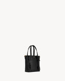 Mini toy shopping Saint Laurent IN CROCODILE-EMBOSSED LEATHER NOIR