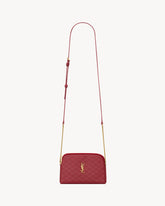 GABY ZIPPED POUCH IN LAMBSKIN PEONY