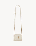 GABY ZIPPERED POUCH IN LAMBSKIN BLANC VINTAGE