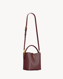 LE 37 SMALL IN SHINY LEATHER ROUGE CABERNET