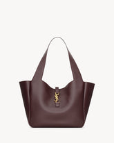 BEA IN GRAINED LEATHER RAISIN