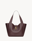 BEA IN GRAINED LEATHER RAISIN