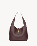 BEA IN GRAINED LEATHER RAISIN