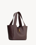 BEA IN GRAINED LEATHER RAISIN