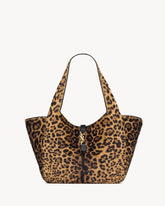 BEA IN PONY HAIR LEATHER EARTH AND BLACK