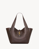 BEA IN GRAINED LEATHER MARRON FONCE