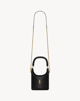 GABY BUCKET BAG IN LAMBSKIN BLACK