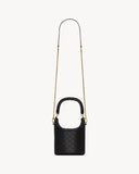 GABY BUCKET BAG IN LAMBSKIN BLACK