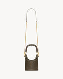 GABY BUCKET BAG IN LAMBSKIN LIGHT MUSK