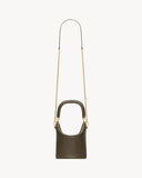 GABY BUCKET BAG IN LAMBSKIN LIGHT MUSK