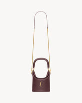GABY BUCKET BAG IN LAMBSKIN ROUGE CABERNET
