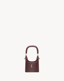 GABY BUCKET BAG IN LAMBSKIN ROUGE CABERNET