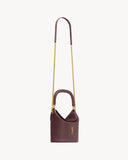 GABY BUCKET BAG IN LAMBSKIN ROUGE CABERNET