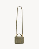 GABY VANITY BAG IN LAMBSKIN STRONG MOSS