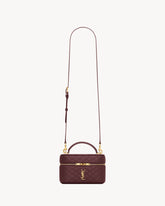 GABY VANITY BAG IN LAMBSKIN ROUGE CABERNET