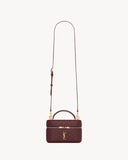GABY VANITY BAG IN LAMBSKIN ROUGE CABERNET