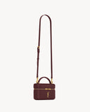 GABY VANITY BAG IN LAMBSKIN ROUGE CABERNET