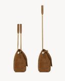 CALYPSO LARGE IN SUEDE WARM CARAMEL COGNAC