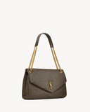 CALYPSO LARGE IN GRAINED LAMBSKIN LIGHT MUSK