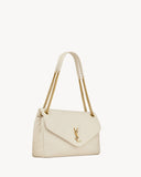 CALYPSO LARGE IN GRAINED LAMBSKIN BLANC VINTAGE