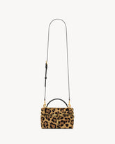 GABY VANITY BAG IN PONY HAIR LEATHER BROWN AND BLACK