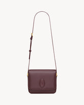 LE 61 MEDIUM SATCHEL IN SAINT LAURENT BOX ROUGE CABERNET