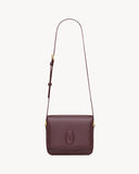 LE 61 MEDIUM SATCHEL IN SAINT LAURENT BOX ROUGE CABERNET