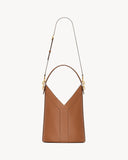 Y TOP-HANDLE BUCKET IN LEATHER BRICK