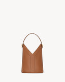 Y TOP-HANDLE BUCKET IN LEATHER BRICK