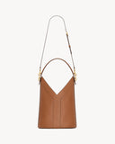 Y TOP-HANDLE BUCKET IN LEATHER BRICK