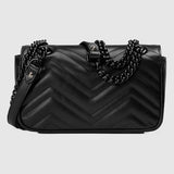 GG Marmont small shoulder bag  black leather