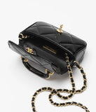 Fall-Winter 2025/26 Small Clutch with Chain Black