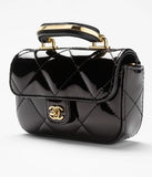 Fall-Winter 2025/26 Small Clutch with Chain Black