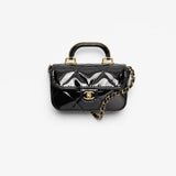 Fall-Winter 2025/26 Small Clutch with Chain Black