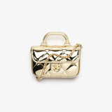 Fall-Winter 2025/26 Small Clutch with Chain Light Gold