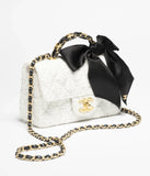 Fall-Winter 2025/26 Mini Flap Bag with Top Handle   White