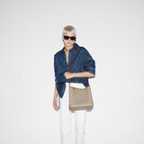 GG Emblem medium bucket bag and brown Large