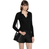 GG Emblem small bucket bag Black GG leather