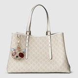 GG Emblem large tote bag white