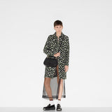 Blondie medium top handle bagblack smooth leather