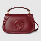 Blondie medium top handle bag Rosso Ancora red leather