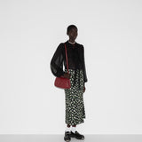 Blondie medium top handle bag Rosso Ancora red leather