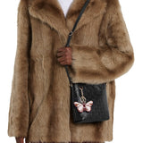 GG Emblem nano bucket bag Black full leather