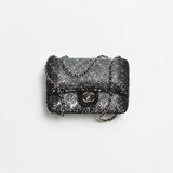 Fall-Winter 2025/26 Flap Bag Silver & Black