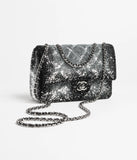 Fall-Winter 2025/26 Flap Bag Silver & Black