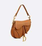 Saddle Bag with Strap Golden Saddle Grained Calfskin